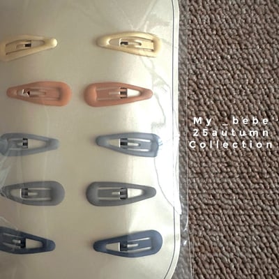 莫蘭迪小髮夾10入/組4