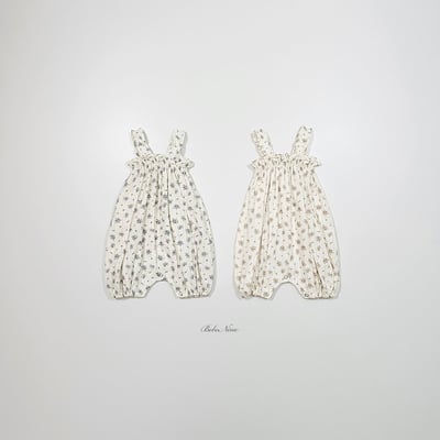 花束抓皺連身衣(2color)13