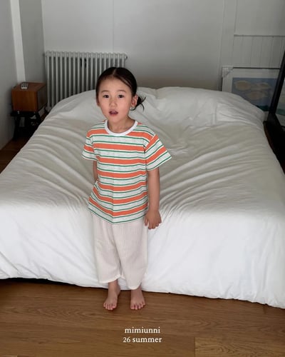 MIMI1+1夏日壓紋寬褲5