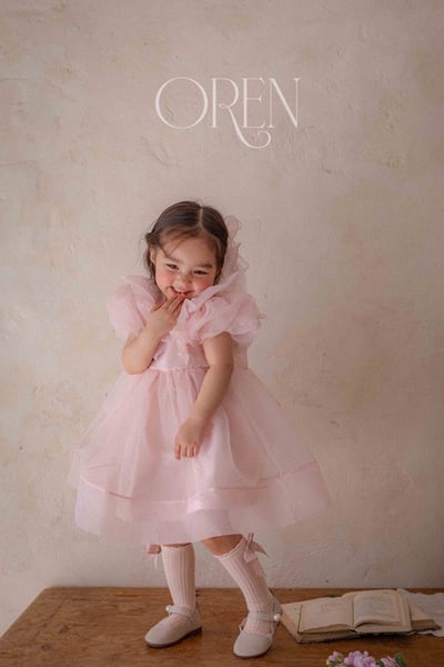 仙氣飄飄公主後綁帶包屁紗裙/洋裝(粉)23