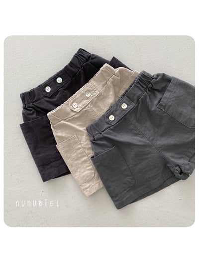 雙鈕扣口袋短褲(baby/kids)15