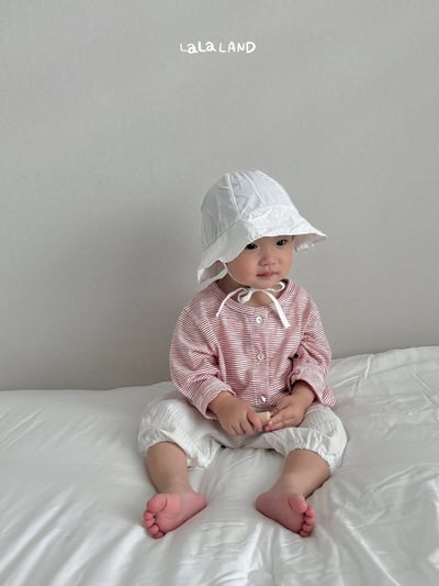 紋理鬆緊縮口褲(2color/baby)5