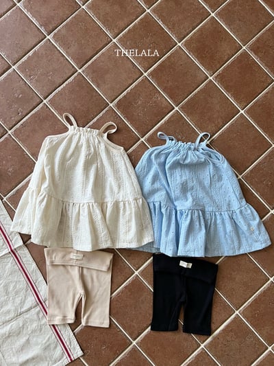 刺繡壓小花紋親子裝16