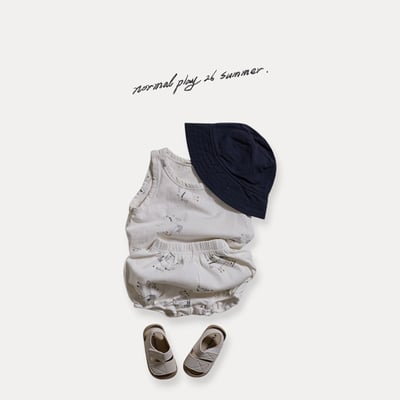 手繪小馬無袖上衣(2color)6