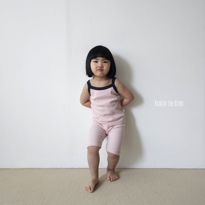 撞色背心+褲set(6color)9