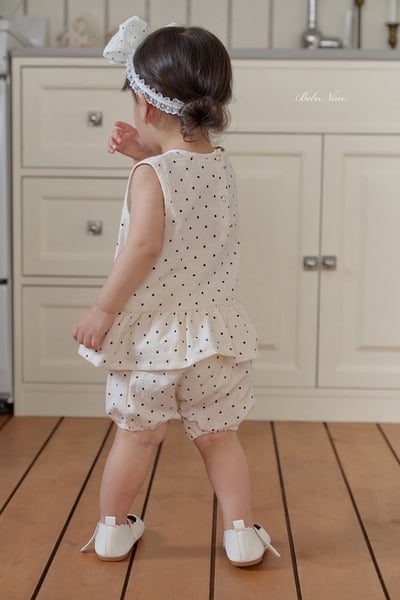 點點花瓣滾邊套裝(2color)8