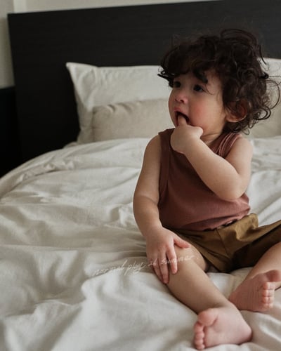 後口袋鬆緊4分褲(3color)17