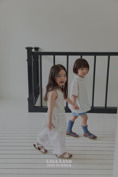 紋理鬆緊縮口褲(2color/kids)9