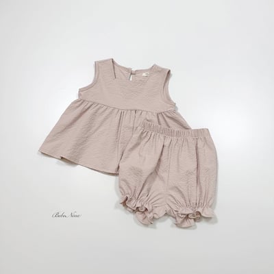 傘擺背心+花苞褲套裝(2color)15