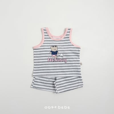 度假條紋套裝/連身裙9