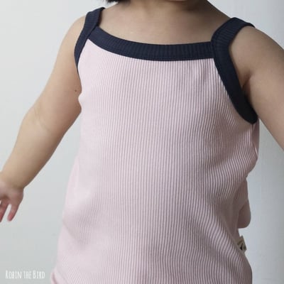 撞色背心+褲set(6color)13