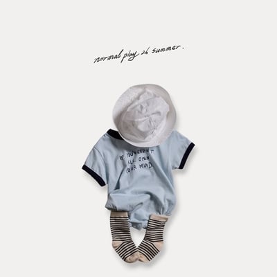 撞色滾邊包屁衣(2color)14