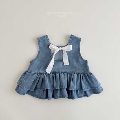 蕾絲ribbon層次蛋糕方領上衣(2color)23