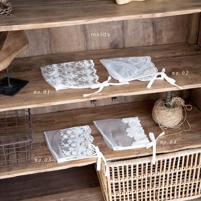 蕾絲精靈綁帶帽9