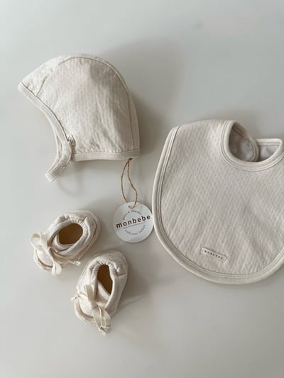 小刺繡圍兜/寶寶鞋(6color)4