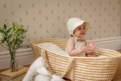 點點蝴蝶結背心包屁衣*現貨奶油12m9