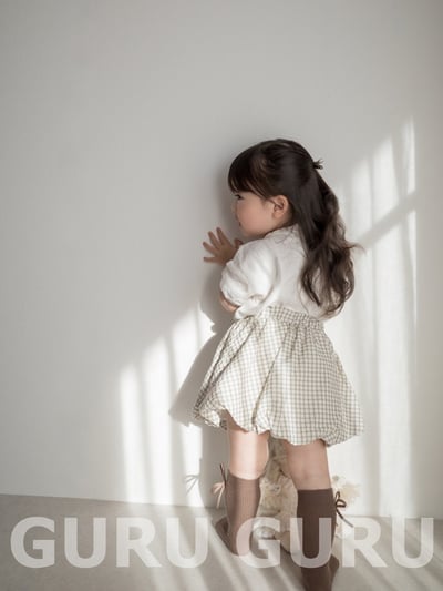 格紋雲朵裙(2color)17