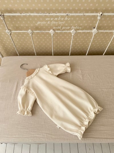 小公主蕾絲滾邊新生兒服/蕾絲滾邊帽4