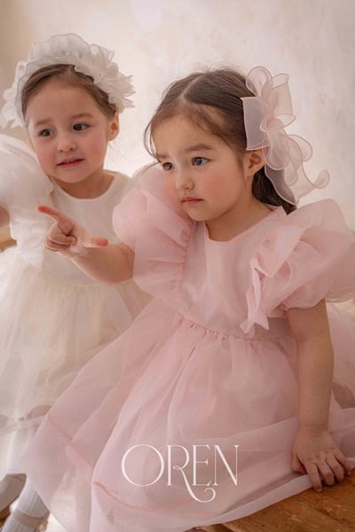 仙氣飄飄公主後綁帶包屁紗裙/洋裝(粉)18