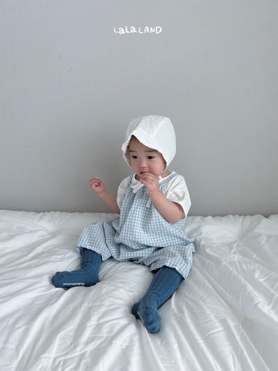 格紋細肩連身衣(2color)8