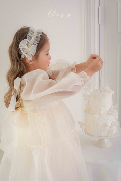 波浪緞紗ribbon髮帶10