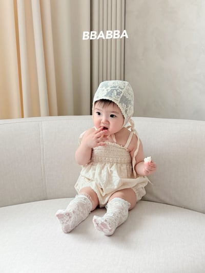 綁帶抓皺荷葉邊親子裝19