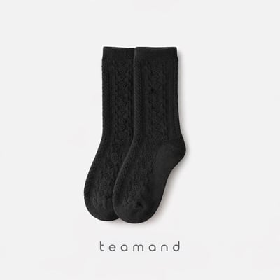 純色紋理襪(2入/組)3