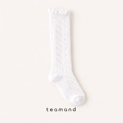 捲邊紋理長襪(3入/組)3