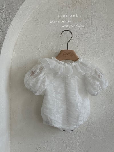 浪漫ribbon層次荷葉領包屁衣7