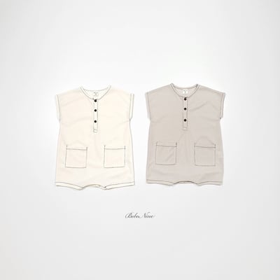 中性款！口袋連身衣(2color)9