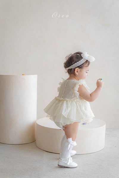 珍珠閃耀小公主包屁紗裙/洋裝(2color)11