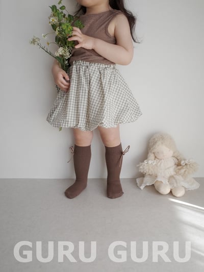 格紋雲朵裙(2color)10