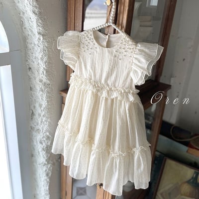 珍珠閃耀小公主包屁紗裙/洋裝(2color)20