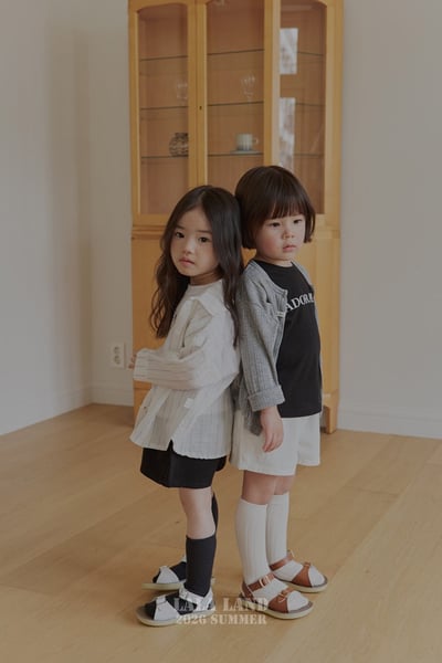 棉麻條紋襯衫(2color/kids)3