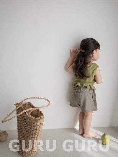 大口袋鬆緊褲(2color)10