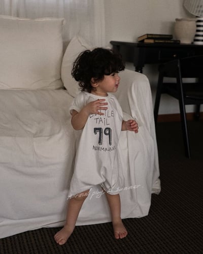 手繪數字連身衣(2color)6