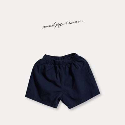 後口袋鬆緊4分褲(3color)4