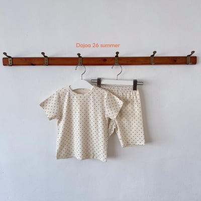 花草上衣+6分褲套裝(2color)3