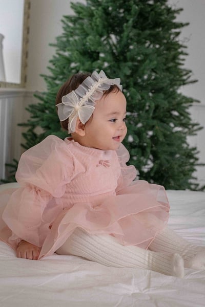 公主澎袖層次包屁紗裙(2color)1