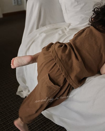 寬褲襠縮口褲(3color)15