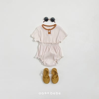 木耳捲邊抓皺套裝(baby)4