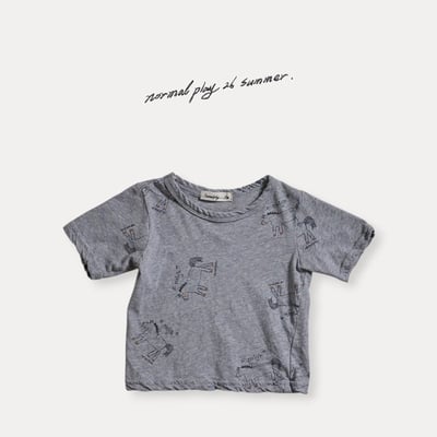 手繪小馬上衣/寬褲襠褲(2color)3