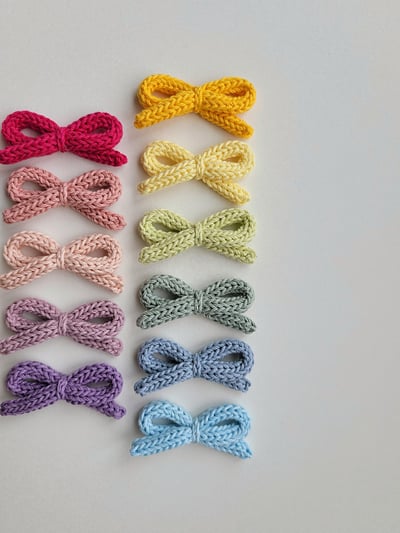 ribbon髮夾-小*現貨紅6