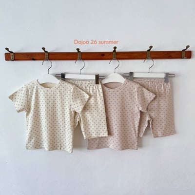 花草上衣+6分褲套裝(2color)5