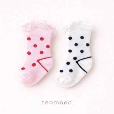 捲邊點點襪(2入/組)1