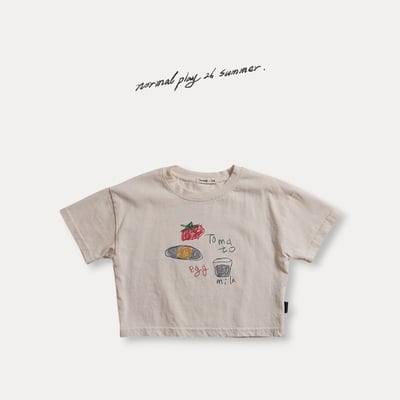 彩繪早餐上衣(2color)3