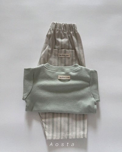 線條口袋鬆緊褲*現貨綠Ｍ12