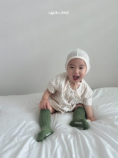 日雜條紋無領開襟/條紋褲(2color/baby)19