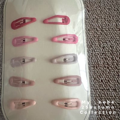 莫蘭迪小髮夾10入/組2