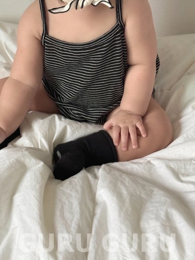 條紋細肩包屁衣(2color)7